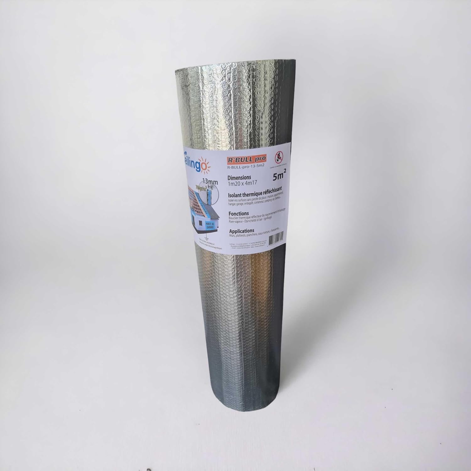 Tissu Thermo-Isolant Réfléchissant Polyamide/Aluminium Au Mètre - Largeur 160cm