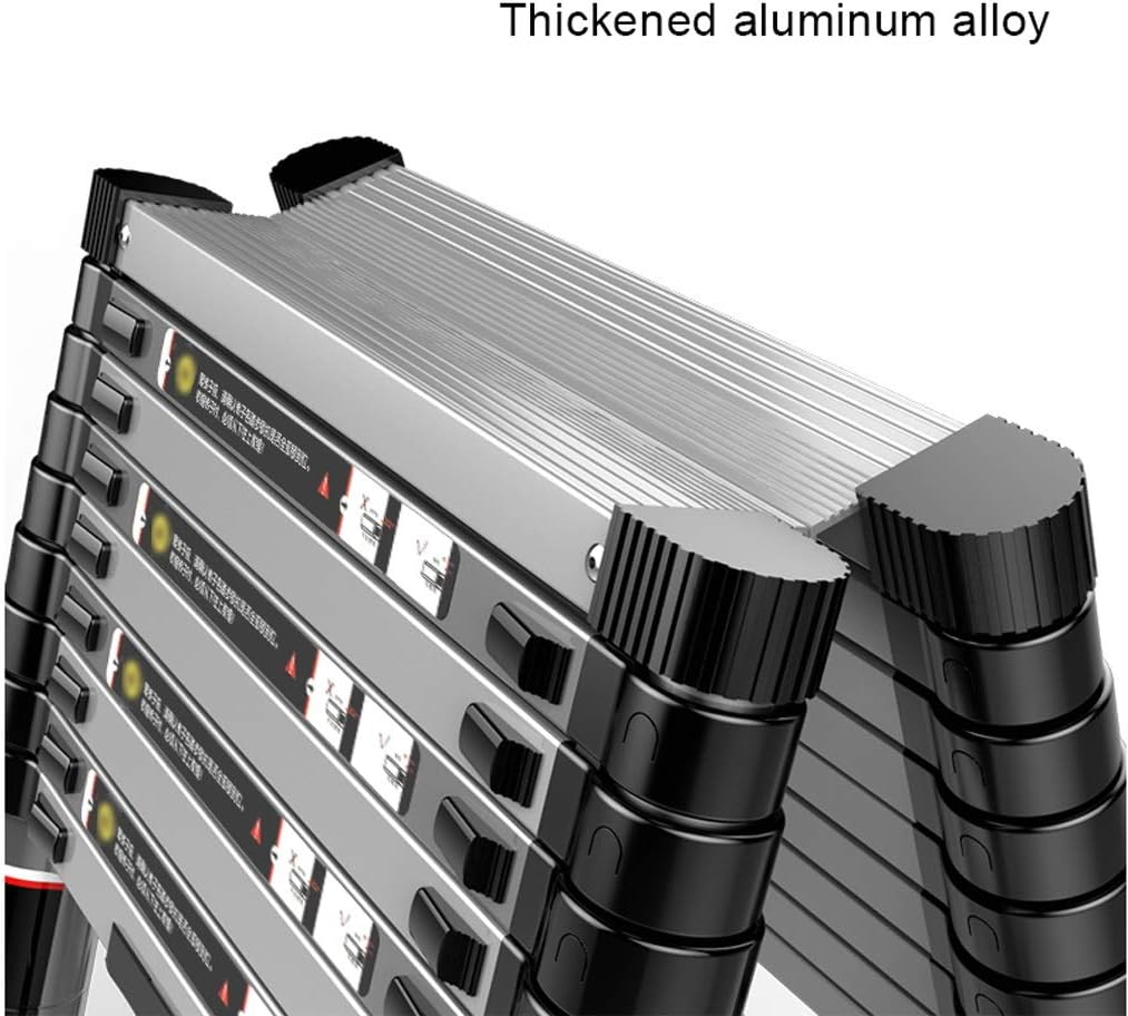 Aluminum Telescopic Extension Ladder Multi-Use Telescoping Ladder 330 Pound Capacity (Size : 3.8m)