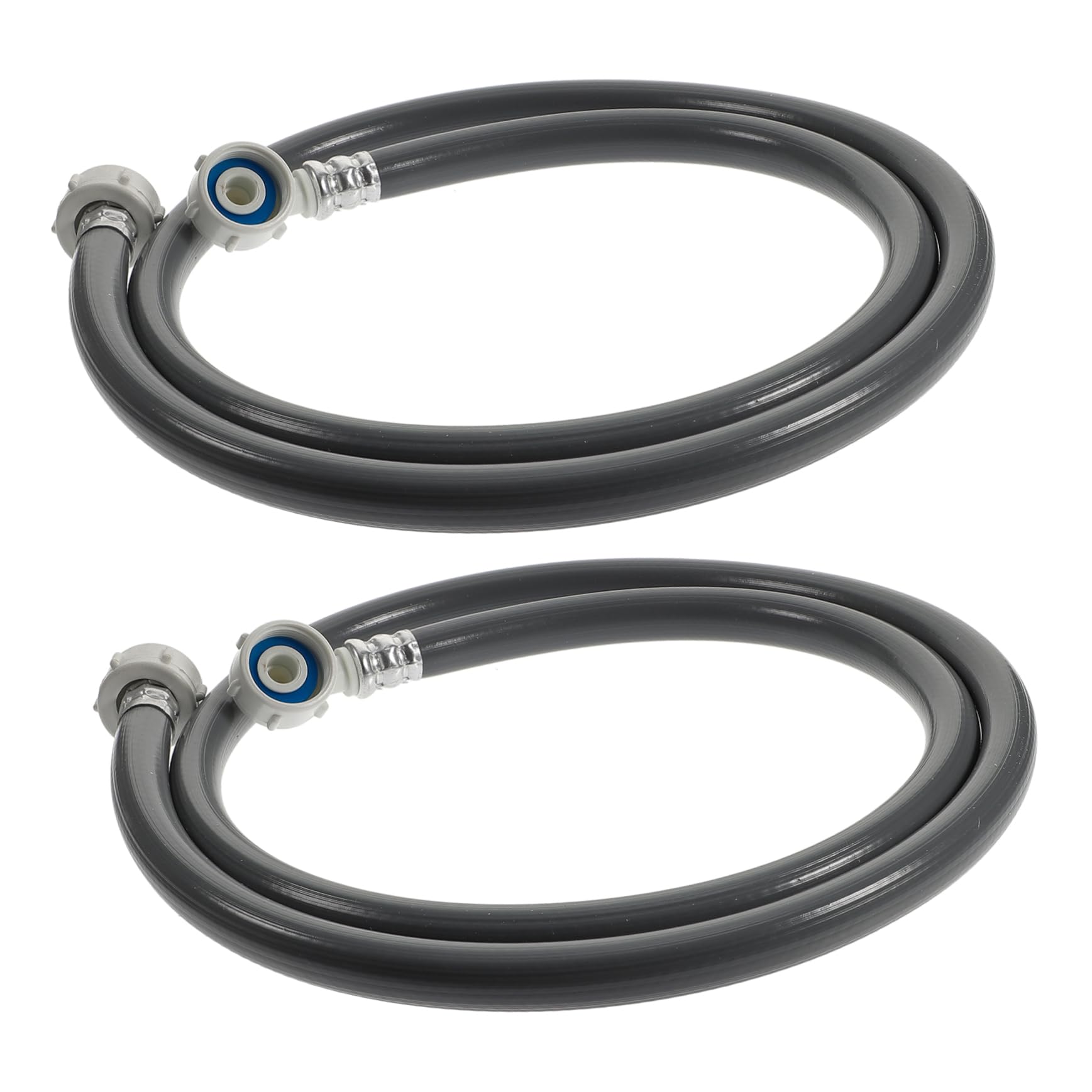 Angoily Carico Flessibilità e in 1,5m Tubo di Pezzi Lavatrice Pvc 2 Nero Elevata Protezione Anti-scoppio Accessorio per Uso Domestico