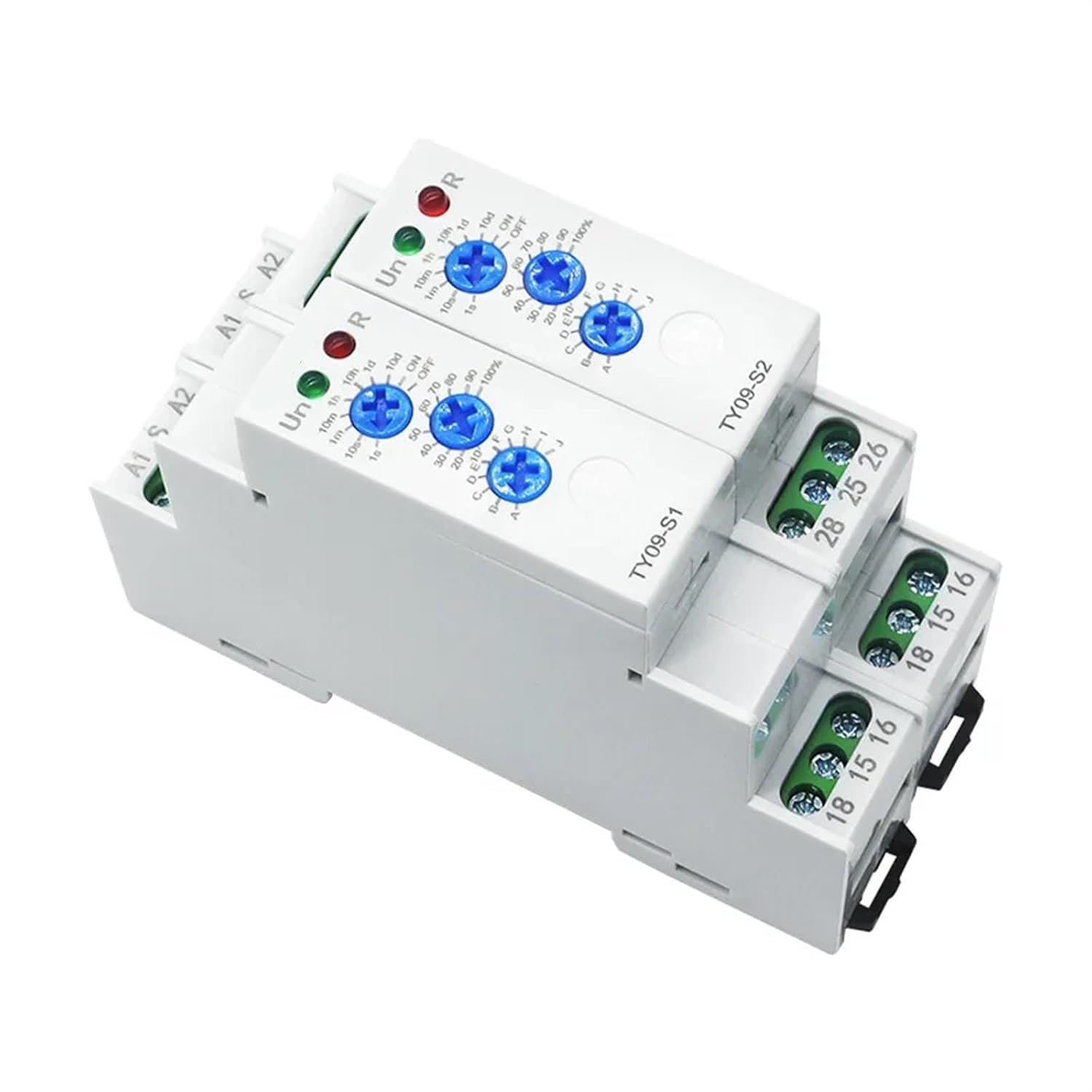 TY09-S1 S2 Multifunctional Time Relay for Industrial Equipment Lighting Equipment 16A AC/DC12-240V AC230V(TY09-S1 AC230V)