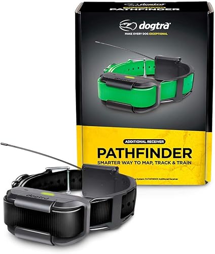 Dogtra Pathfinder - Receptor adicional negro de 9 millas y 21 perros expandible impermeable para teléfono inteligente GPS seguimiento y