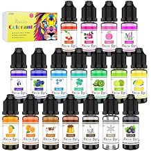 Epoxy Resin Pigment - 18 Colors Epoxy UV Resin Dye Liquid Transparent for UV Glue Coloring, DIY Jewelry Making - Concentrated Epoxy Colorant for Art, Paint, Crafts - 0.35 oz/10ml Each