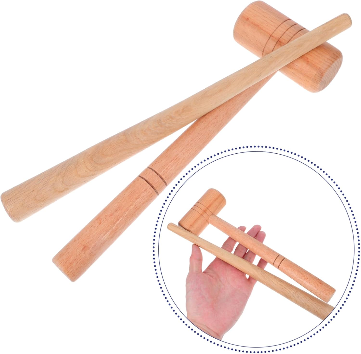 Ring Adjuster: Wood Jewelry Hammer With Adjusting Rod - Multi-functional Jewelry Making Kit For Expanding Shaping And Repairing Rings