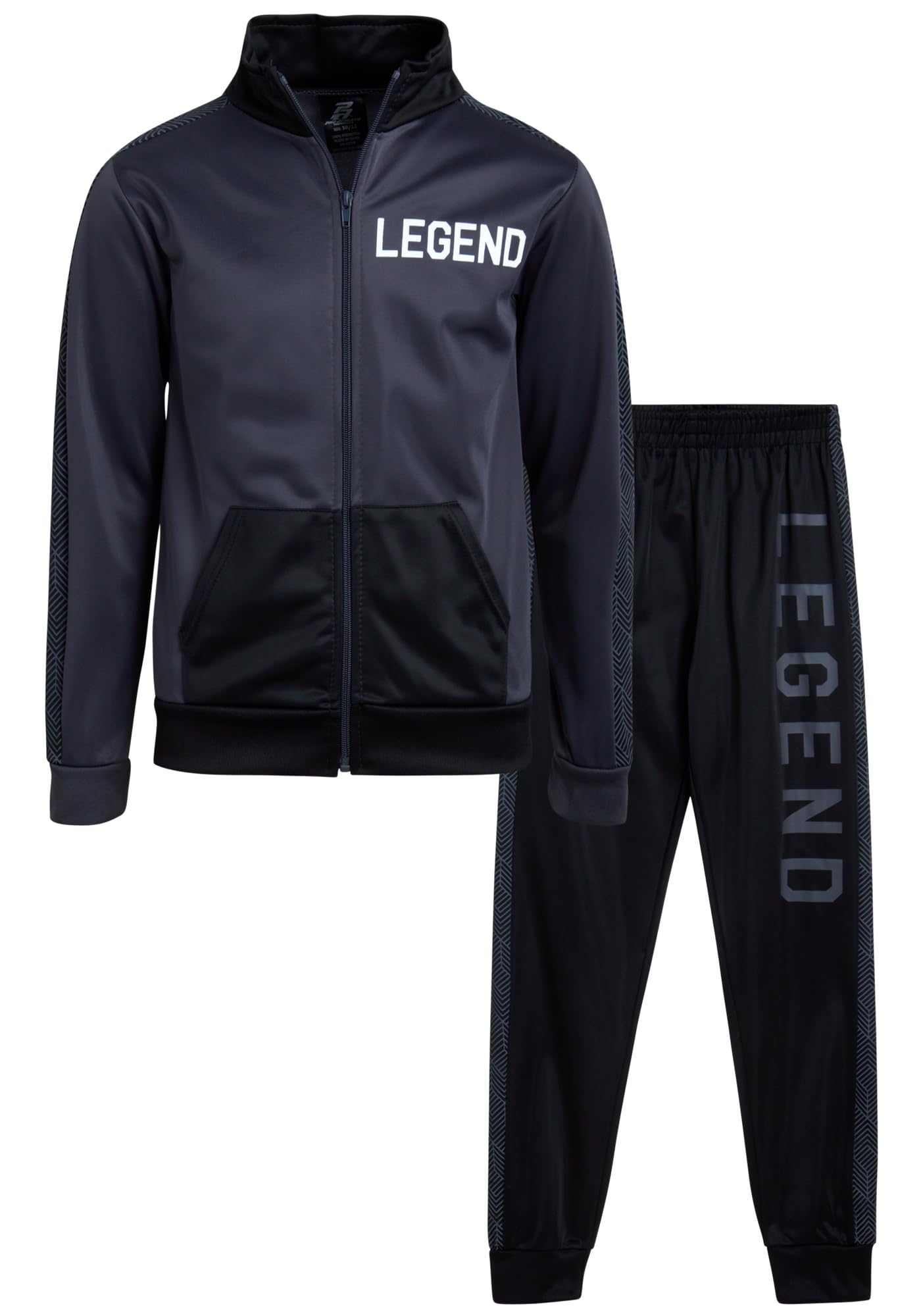 Pro AthleteBoys’ Tracksuit Set – 2 Piece Active Tricot Sweatshirt and Jogger Pants (8-12)