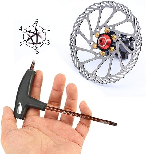 Miniatura 5 de VGEBY1 Llave de disco de freno de bicicleta, 1 llave de desplazamiento T25 para herramienta de reparación de bicicletas