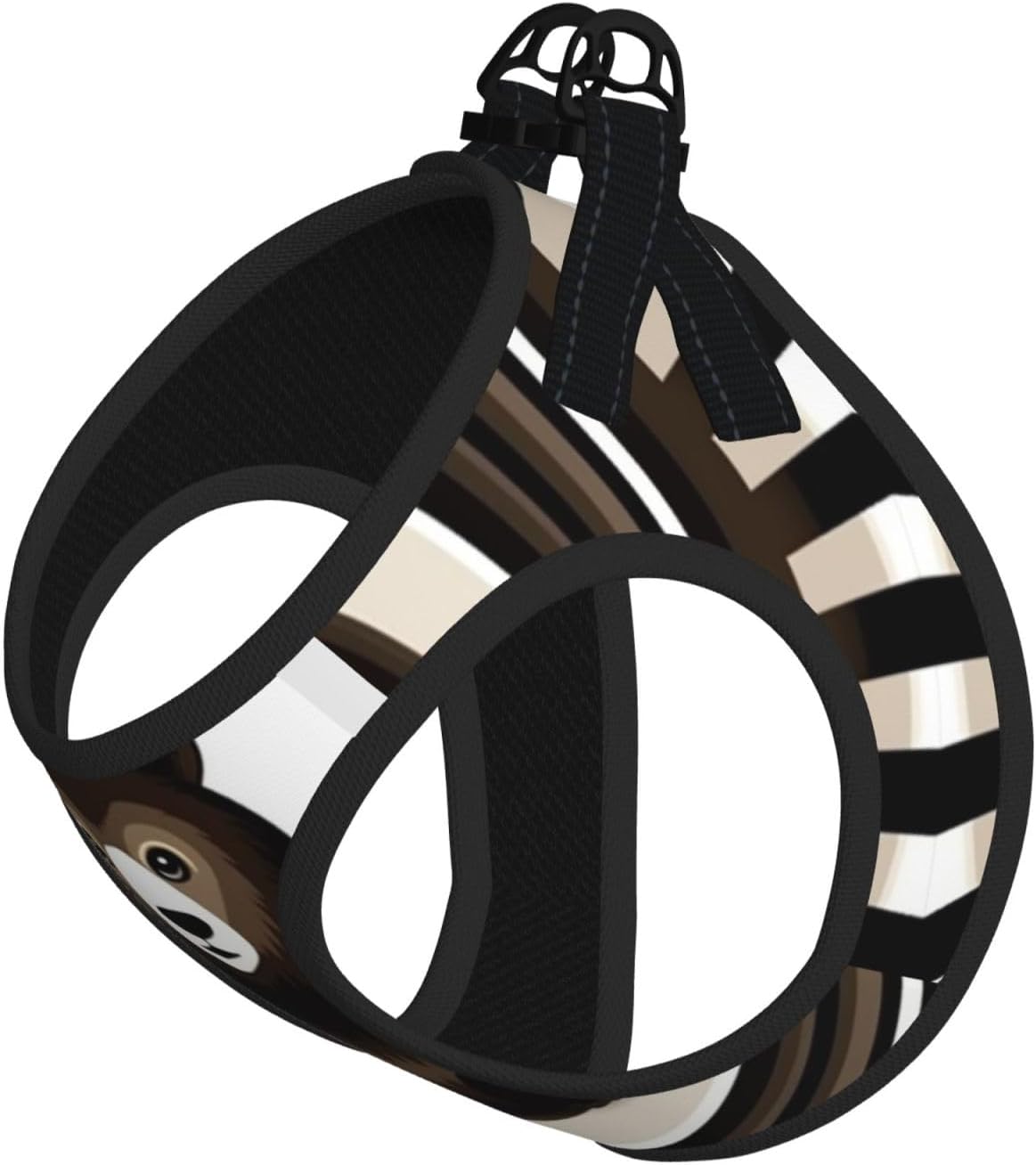 Concentric Circles Brown Bear Pet Vest Small Size Dog Harness and Leash Set, Reflective & Breathable for Puppy Training with Accessories Small