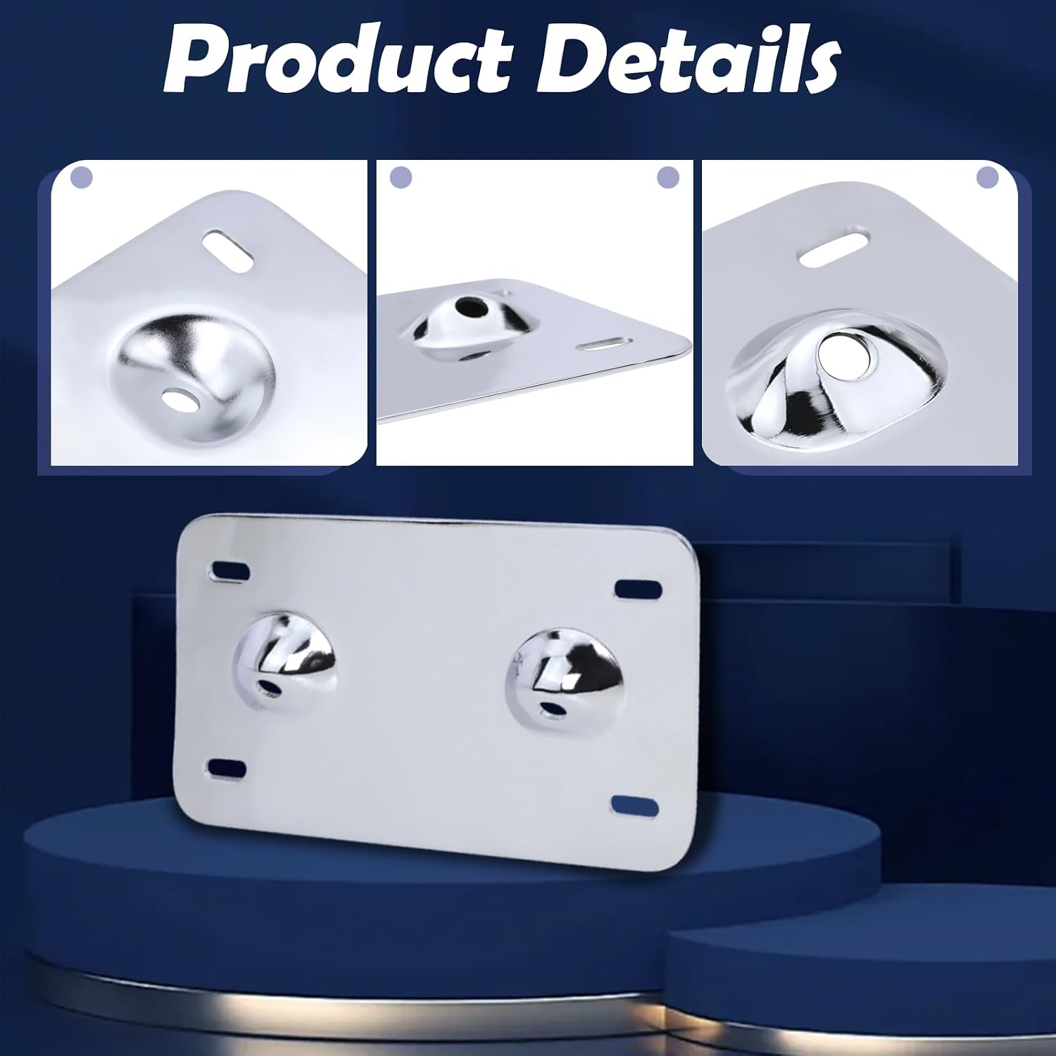 Lay Down License Plate Mount Brackets Fit for 1999-2008 Harley Touring Road Street Electra Glide Models