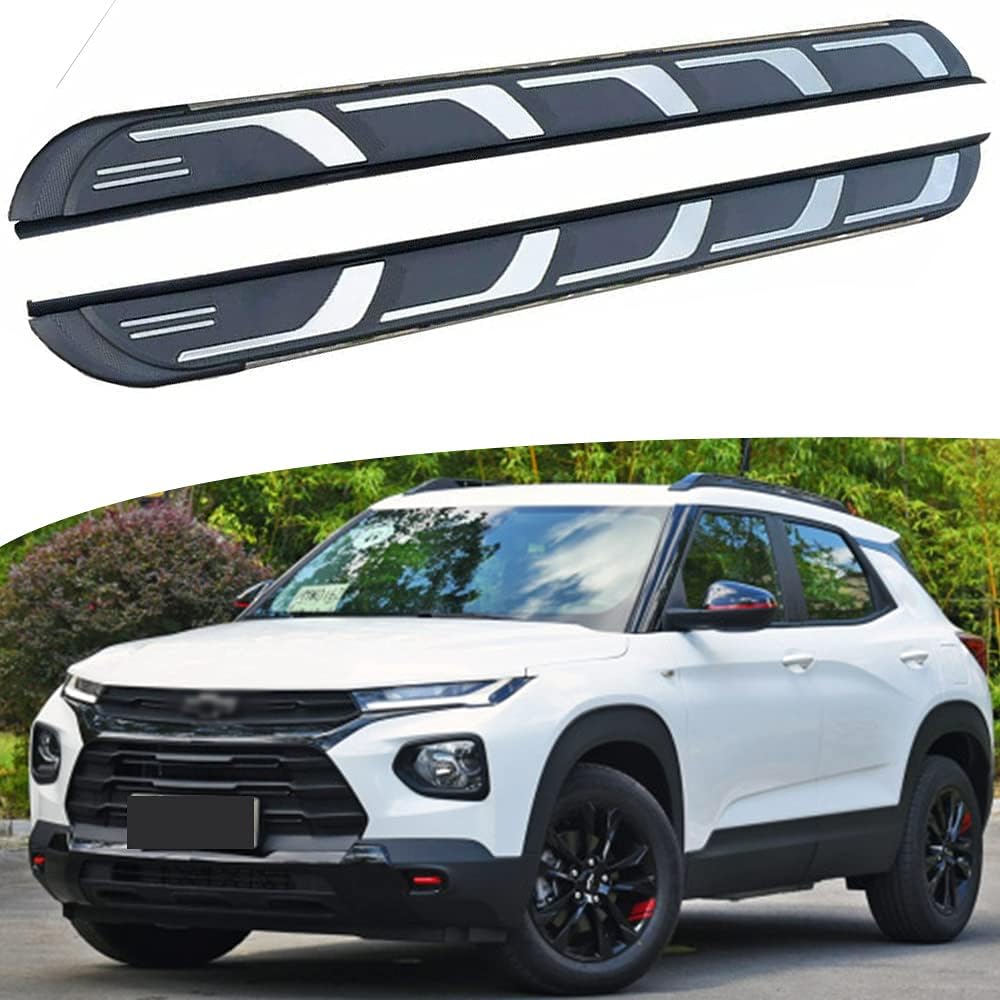 2Pcs Fits for Chevrolet Chevy Trailblazer 2021 2022 2023 2024 2025 Side Step Running Board Nerf Bar