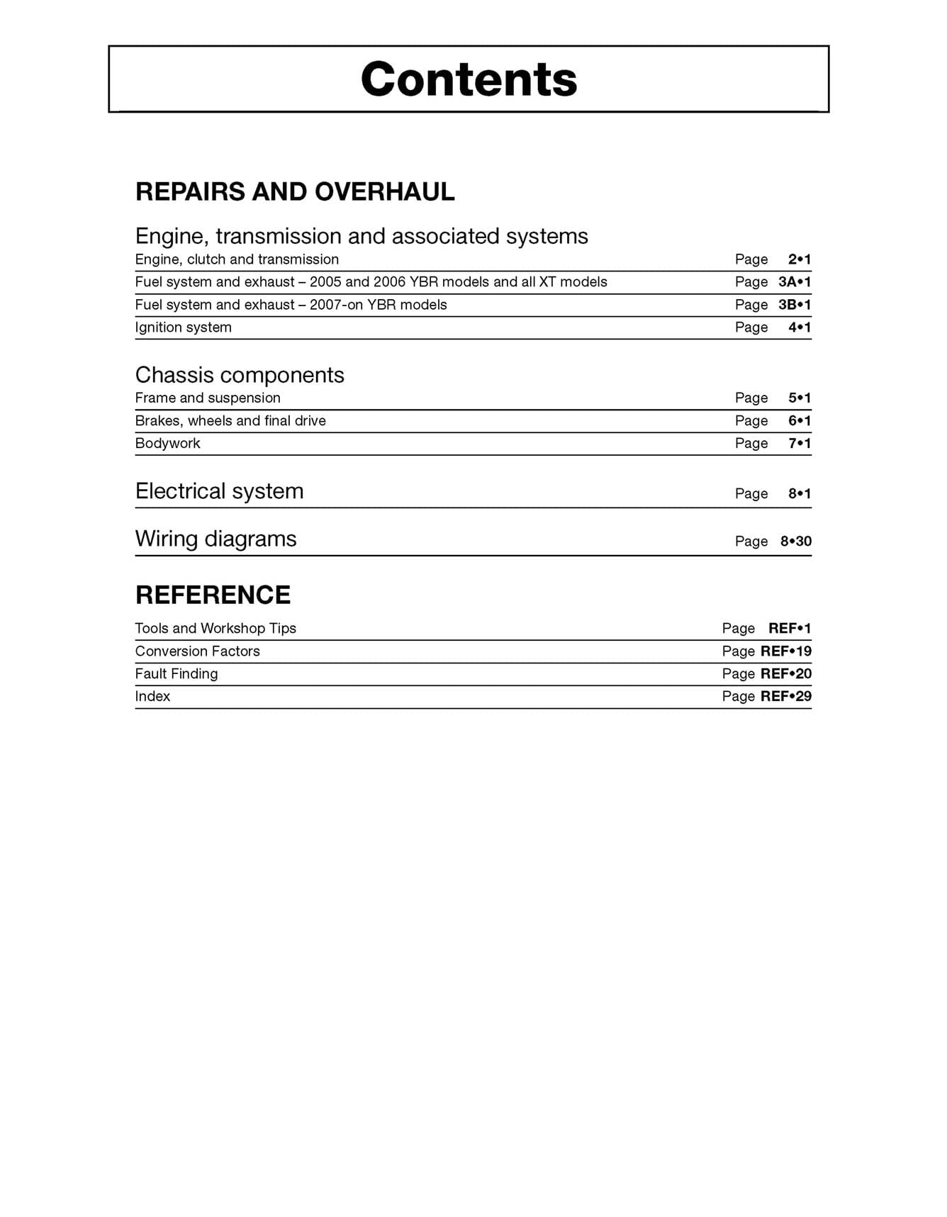 Yamaha YBR125 (05 - 16) & XT125R/X (05 - 09) Haynes Repair Manual