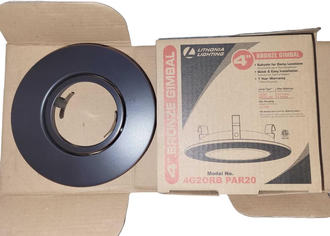 PAR20 R6-4" Oil Rubbbed Bronze Gimbal - PAR20-6 Packs, 4G2ORB
