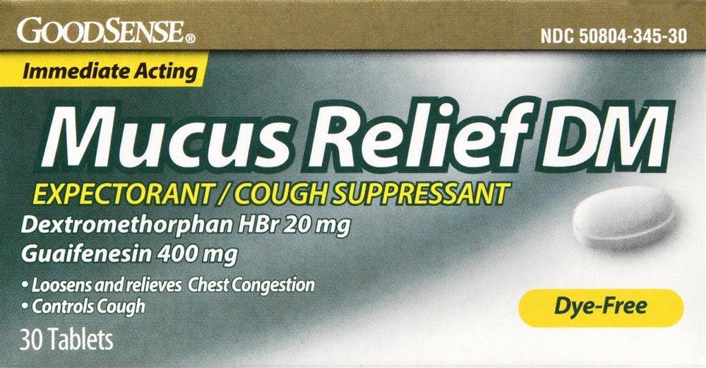 GoodSense Mucus Relief DM 400/20Mg Tabs, 30 CT (Pack of 4)