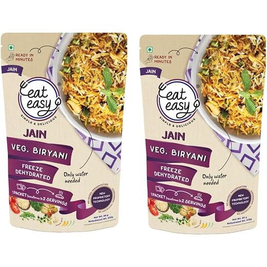 Eat Easy Jain Veg Biryani Pack of 2 - 95gm