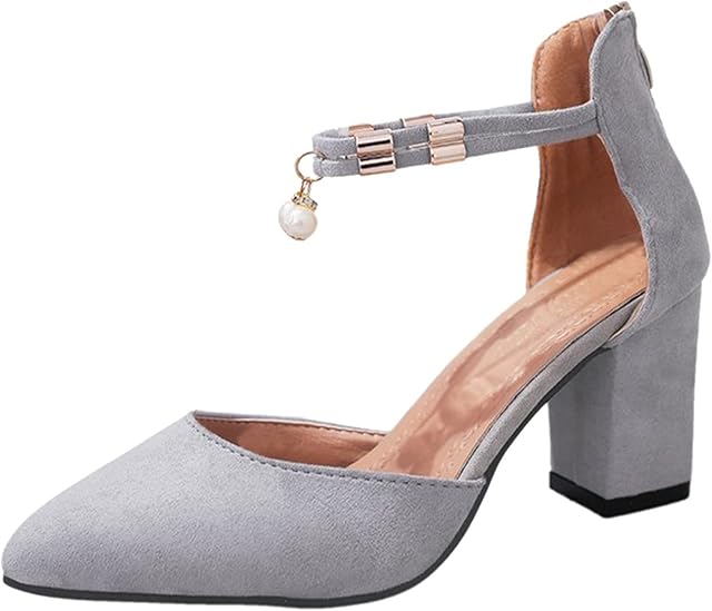 Court Shoes for Women Dance Shoes for Girls Ladies's Fashion Ankle Strap Kitten Heel Sandals Adorable Cute Low Block Heel Close Toe Proms Footwear Court Shoes Footwear gifts for her women ladies