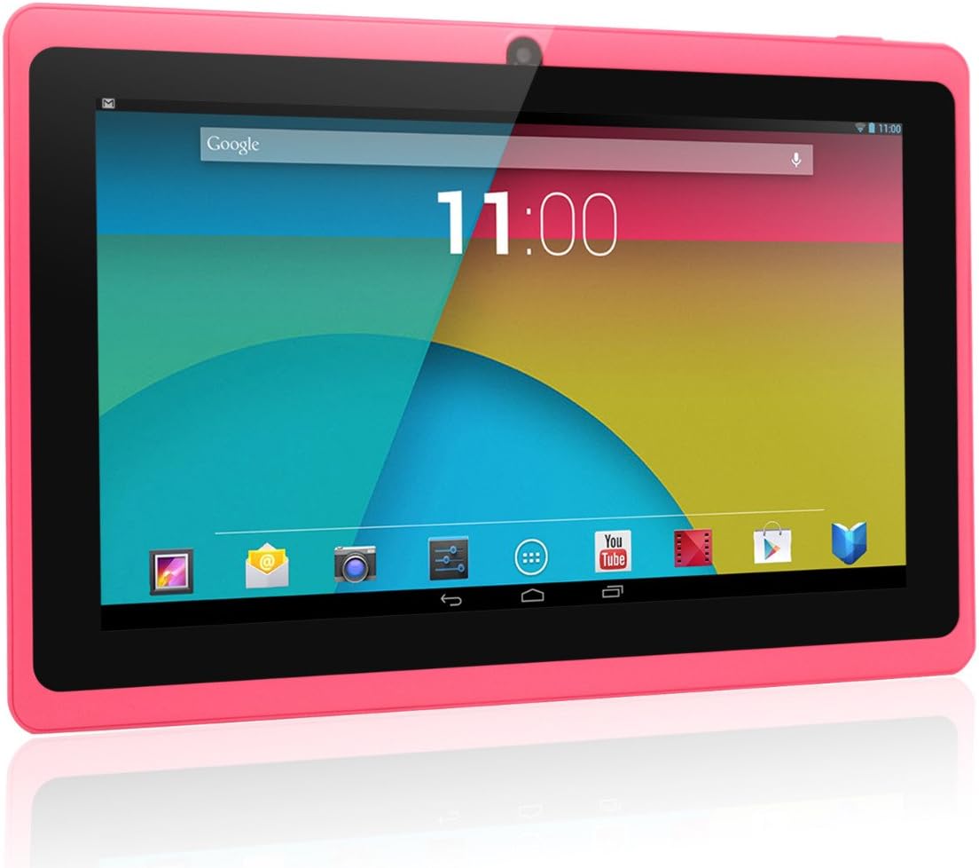 Dragon Touch Y88X, 7" Android Tablet, 8 GB, Pink (Y88X PK)