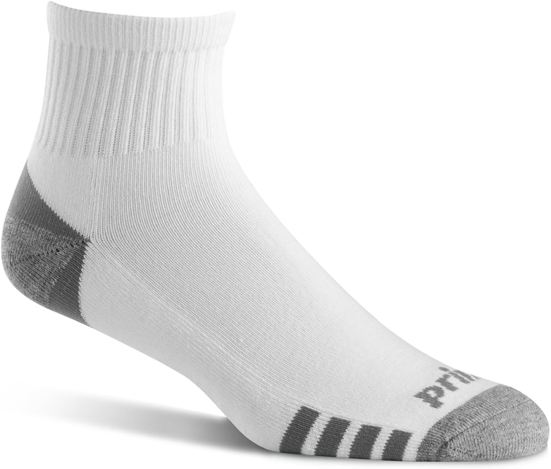 Prince Men's Extended Size Athletic Quarter Socks (6 Pair Pack)