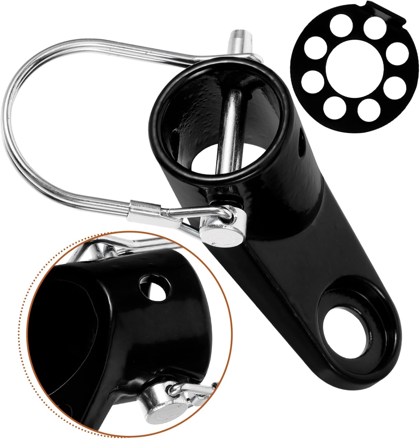 HEMOTON 1Set Bike Trailer Coupler Adapter Heavy Duty Hitch Attachment for Pet Trailers Easy to Install Durable Construction Compatible with Bikes for Outdoor Use