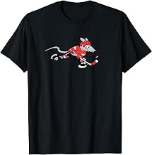 Rink Rat Ice Hockey Player Cartoon Logo T-Shirt