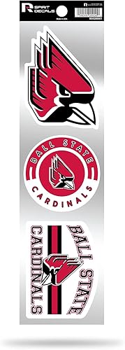 Vista 13 de Rico Industries NCAA - Juego de calcomanías retro de 3 piezas