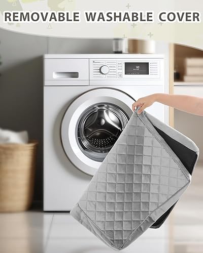 Miniatura 7 de Camas ortopédicas para perros pequeños, impermeables, con funda extraíble lavable y parte inferior antideslizante, cama acolchada para perros para