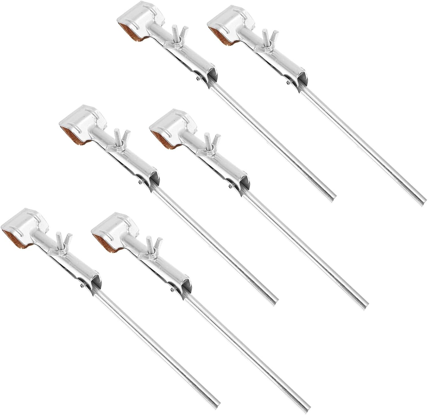 CHILDWEET 6pcs Metal Laboratory Clamps with Cork Lined Prongs for Secure Flask Handling and Easy Adjustment, Test Tube and Beaker Holder for Science Labs and Laboratory Experiments