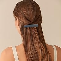 Vista 2 de Pinzas para el cabello para mujer, pasadores mate para cabello fino fino, clips franceses planos para peinado de cabello corto/mediano, accesorios