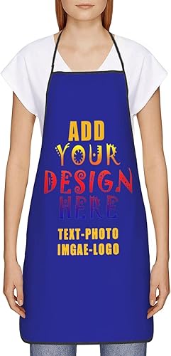 Miniatura 2 de Delantales personalizados para añadir nombre, logotipo, texto, foto, diseño de imagen, delantal de chef para grandes regalos