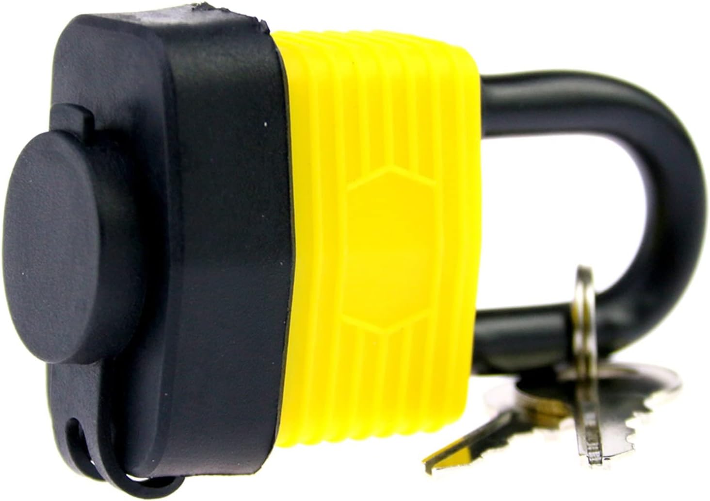 Chain Lock Anti-Static Waterproof Padlock Short Beam Yellow Waterproof Home Door Lock Padlock Key Master Padlock