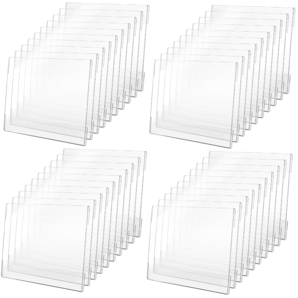 SEWACC 40 Stk Transparentes Preisschild Supermarkt Zubehör Regalschildhalter Verschleißfester Schilderhalter Preisschild-clip Displayhalter Für Warenschilder Regaletikett Weiß Acryl