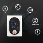 Smart Color Thermostat, with LCD Programmable Knob Control Touchscreen and App, for Home Hotel Office Ac 95v to 240v Smart Thermostat (Normal Model)