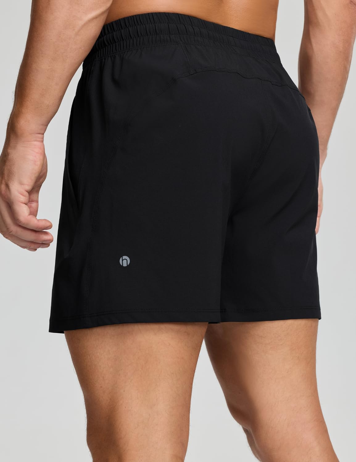 HeyNuts Infinite Men's Linerless Shorts 5", Athletic Running Workout Sports Quick Dry Lightweight with Pockets