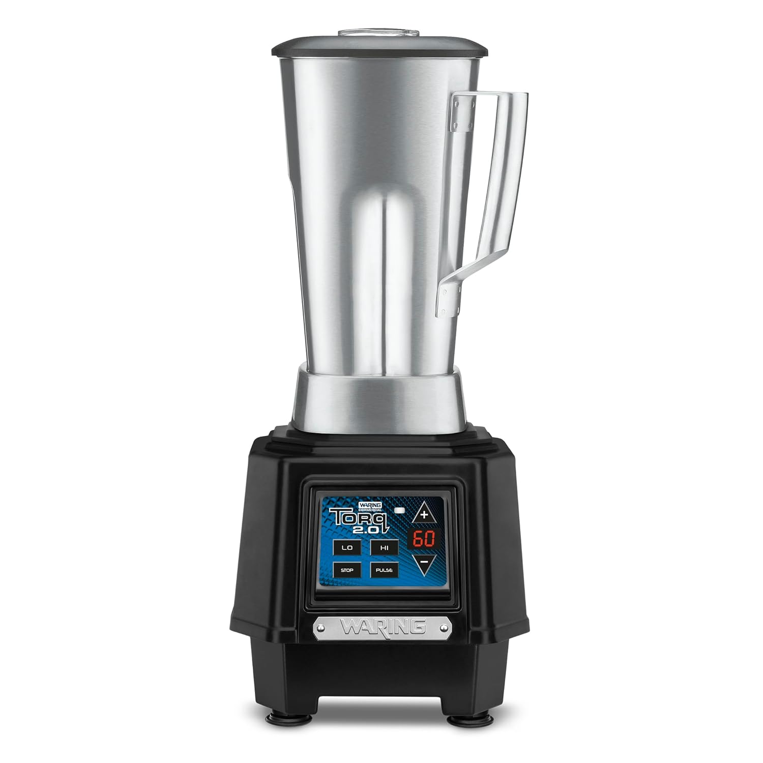 Waring Commercial TBB160S6 TORQ 2 Horsepower Blender Electronic Keypad with 60-Second Countdown Timer and a 64 oz Stainless