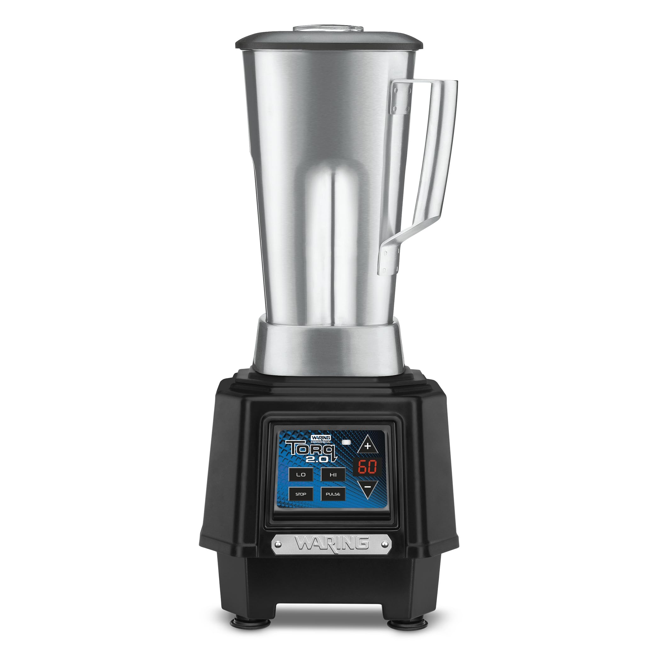 Waring Commercial TBB160S6 TORQ 2 Horsepower Blender Electronic Keypad with 60-Second Countdown Timer and a 64 oz Stainless