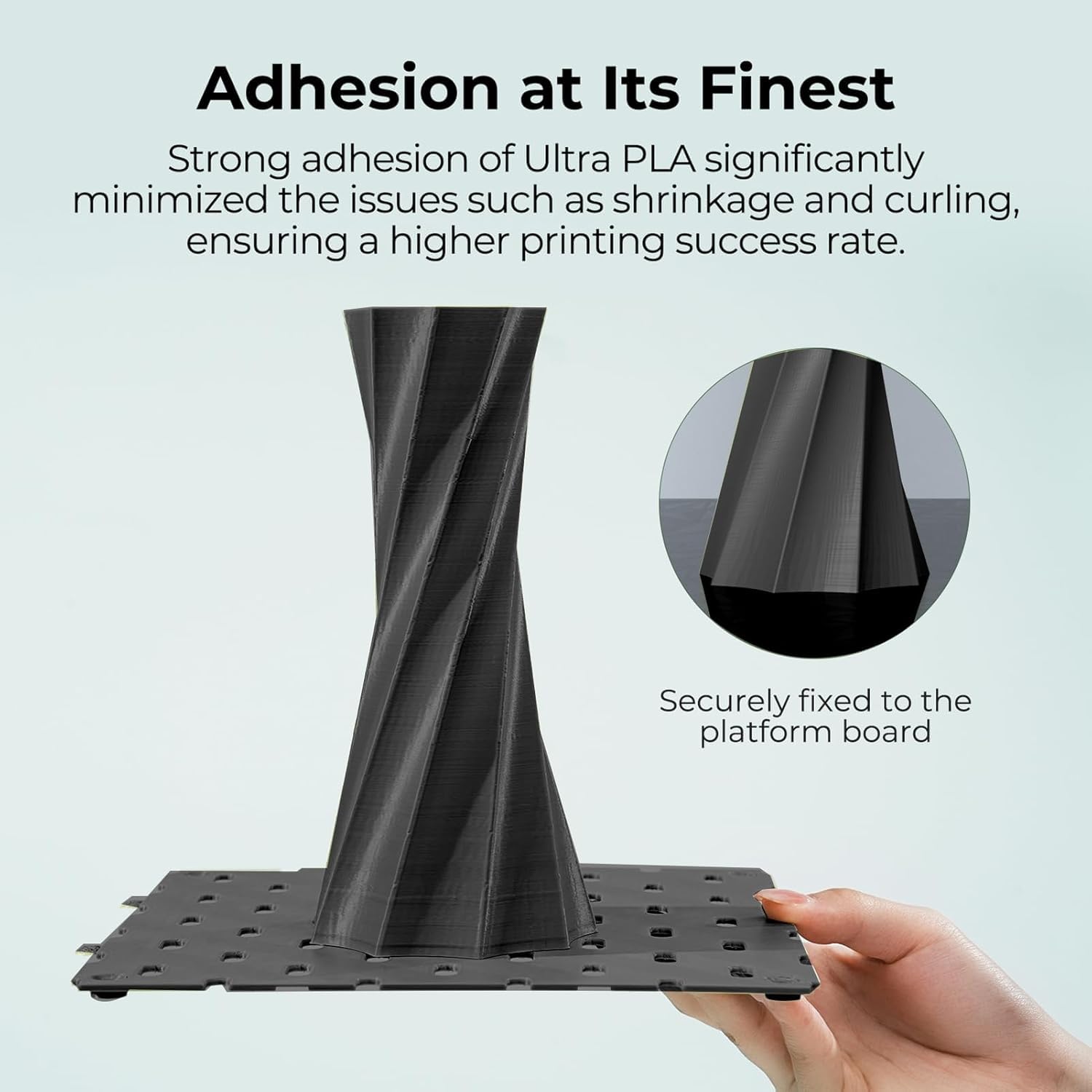 Creality Colorful Soleyin Ultra PLA 3D Printer Filament 4-Pack (Black, White, Gray, Ocean Blue), 1.75mm, 300mm/s High-Speed Printing, ±0.02mm Accuracy, 1kg Each Spool, for Ender K1, K1C, K2 Series