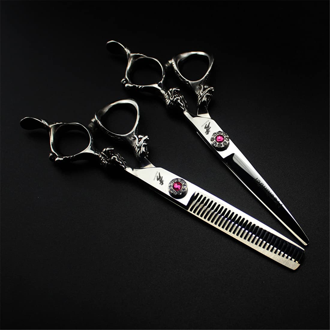6,0 Pouces Coiffure Professionnelle Amincissement Et Coupe De Ciseaux De Coupe, Ciseaux De Coupe des Cheveux en Acier Inoxydable, pour Femmes/Hommes/Enfants/Animaux Domestiques