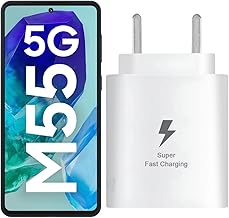 25W Charger for Samsung Galaxy M55 5G Type C Charger Adapter Compatible with Galaxy M55 5G Charger, 25 Watt Super Fast Charging Type C to C Pd Charging Adapter C Type