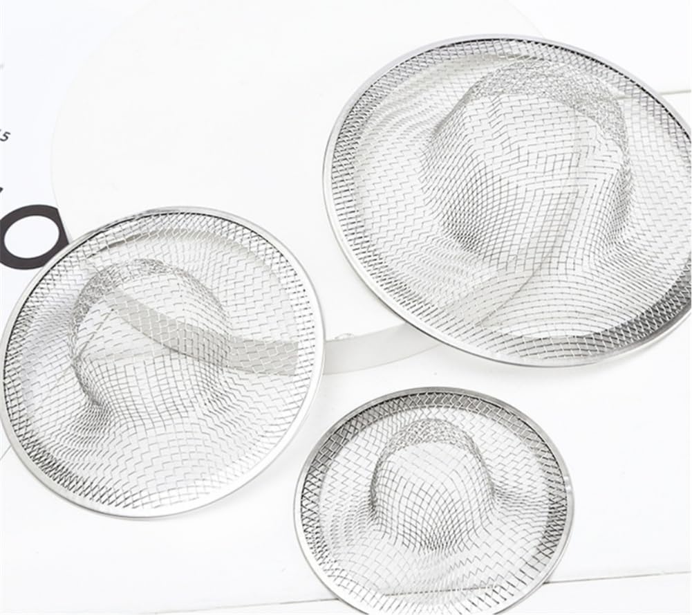 8PCS Heavy Duty Stainless Steel Sink Strainer,Sink Basket Set, Fits Most Kitchen Sinks, Bathroom Sinks,Shower Drains，2 pc 4.33''，3.54''，2.75''，2.12''