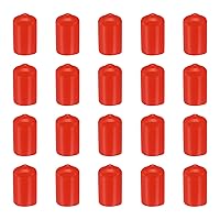 Vista 21 de DMiotech Paquete de 20 protectores de rosca de tornillo negros de 0.354 in de diámetro interior, tapas de goma para pernos de tornillo, tubería