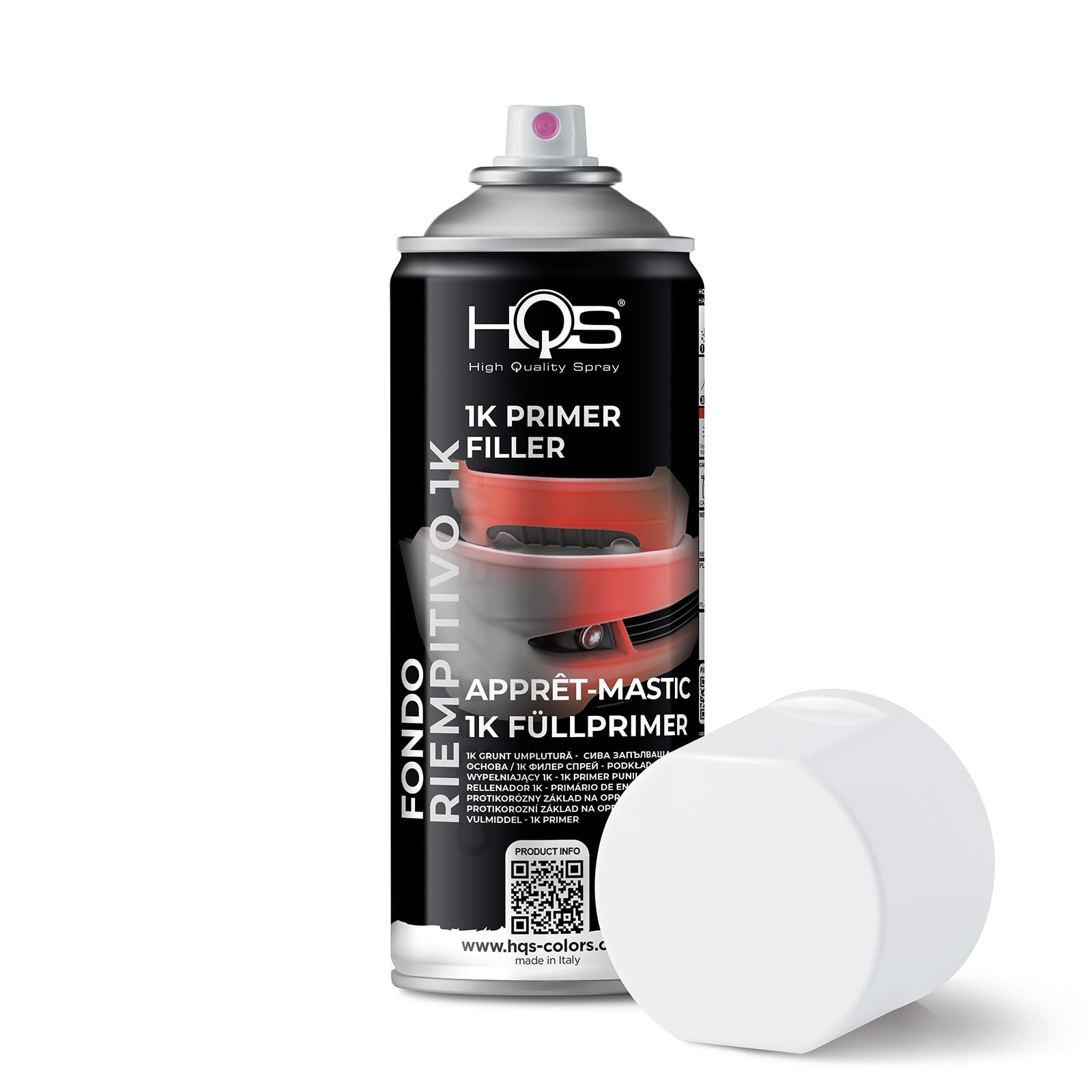 HQS Sprühlack Lackspray 400 ml (6, Weiß)