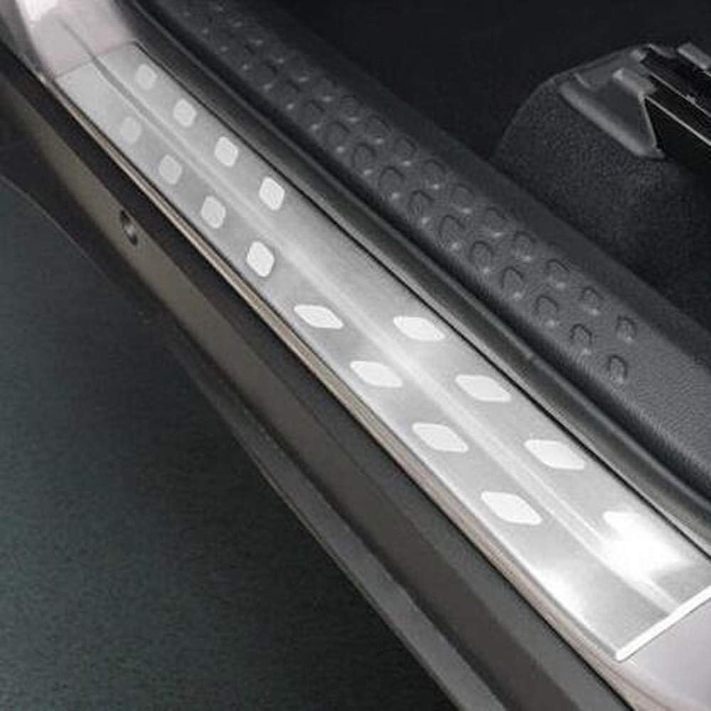 Kadore Stainless Steel Outside Door Sill Entry Guard Scuff Plate Protector for Toyota C-HR CHR 2016-2018 4PCS/Set