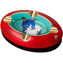 SIGLO Grumpy Cat Ashtray Blue/Red