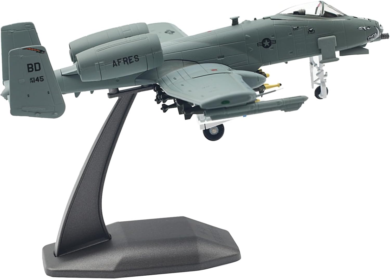 Alloy United States Air Force A-10 Thunderbolt II Warthog Attack Aircraft Model 1:100 Scale, Alloy Aircraft for Collection Displaying