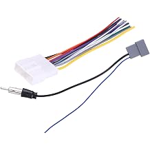 Car Stereo Wire Harness Adapter ABS and meta CD Radio Cable Installation Plugs Automobile Stereo Radio Harness Replace 70-7552 Compatible for Nissan 20pin Plug Wire Harness and Adapter