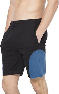 Clifton Men's Shorts - MB04 - Black-Royal Blue