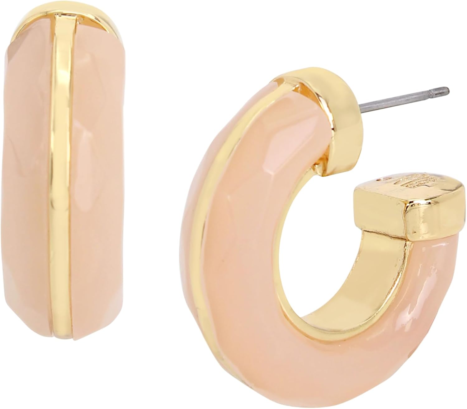 Robert Lee Morris Soho Womens Semi-precious Rose Quartz Earrings