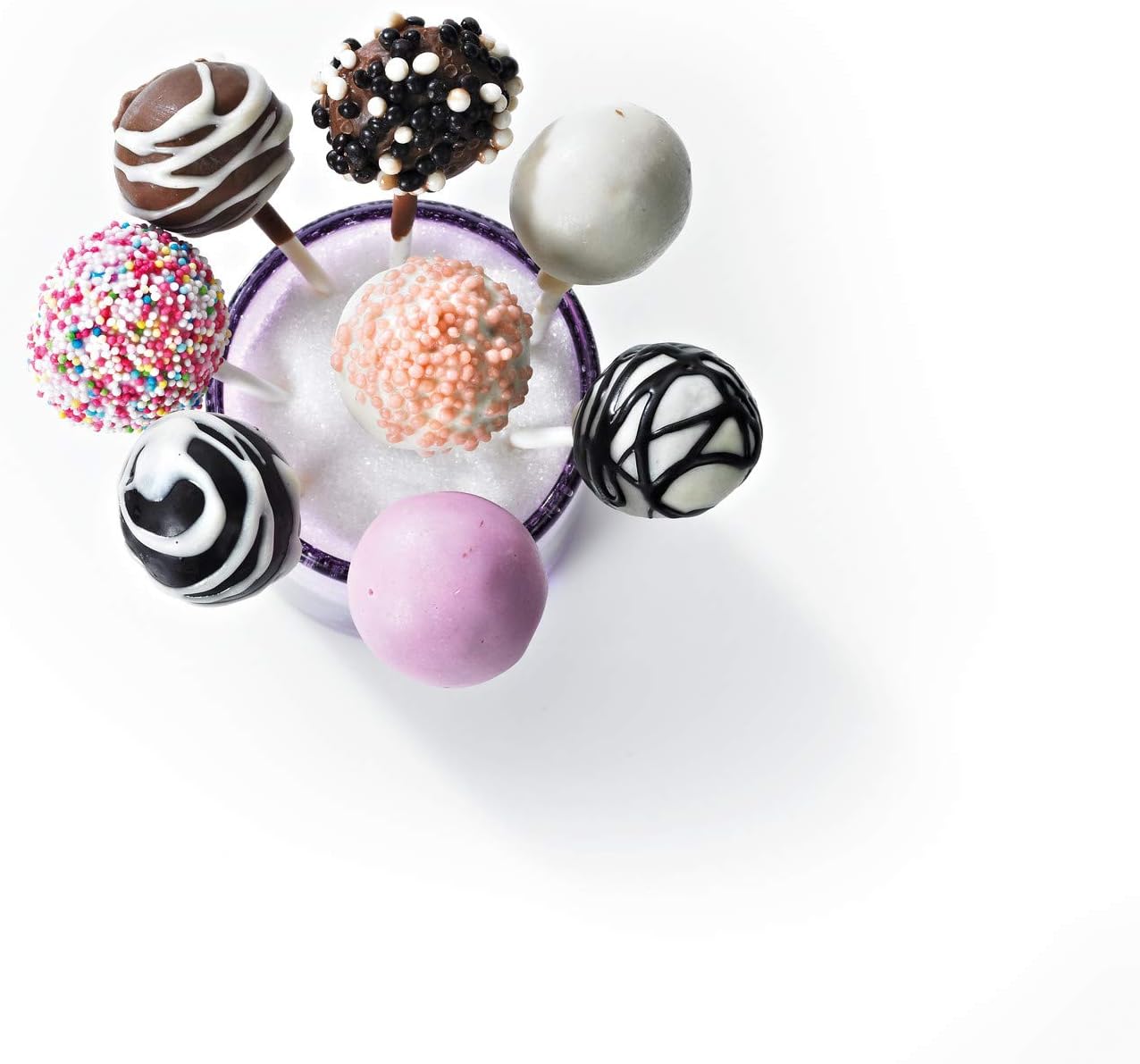 LURCH Germany Flexiform Silicone Cake Pop Baking Mold - For 20 Candy, Chocolate Lollipop Desserts - Pink