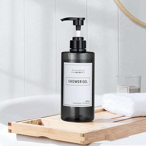 Miniatura 3 de Dispensador de champú de 3 cámaras, dispensador de jabón de ducha montado en la pared, 17 onzas, dispensador de champú y acondicionador sin taladro,