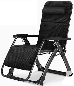 Zero Gravity Recliner, Reclining Lounge Chair with Removable Cotton Pad & Headrest, Foldable Garden Chairs, Portable Outdoor Beach Chair, Office Siesta ChairColor4D Breathable mat