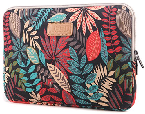 BSLVWG 10-15 Pouces Forest Series Motif Toile Imperméable pour Ordinateur Portable 13,3 Pouces Compatible avec MacBook Air Manchon pour MacBook Pro 13 (13 pouces, rouge) – vue 2