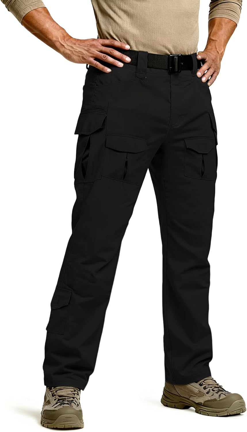 Men's Cargo Pants Lightweight Ripstop Work Pants Outdoor Multi Pockets Tactical Cargo Pants