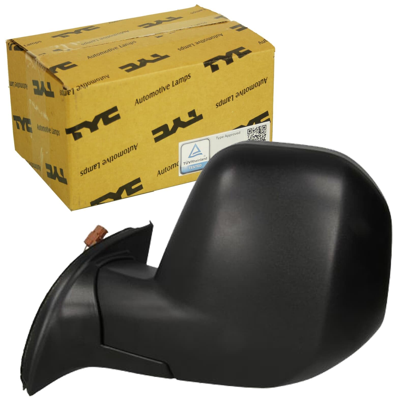 TYC 305-0132 Espejo retrovisor para ajuste elect. espejo convexo calefactable izquierda Compatible con CITROËN Berlingo II B9, PEUGEOT Partner II Furgoneta PARTNER Tepee
